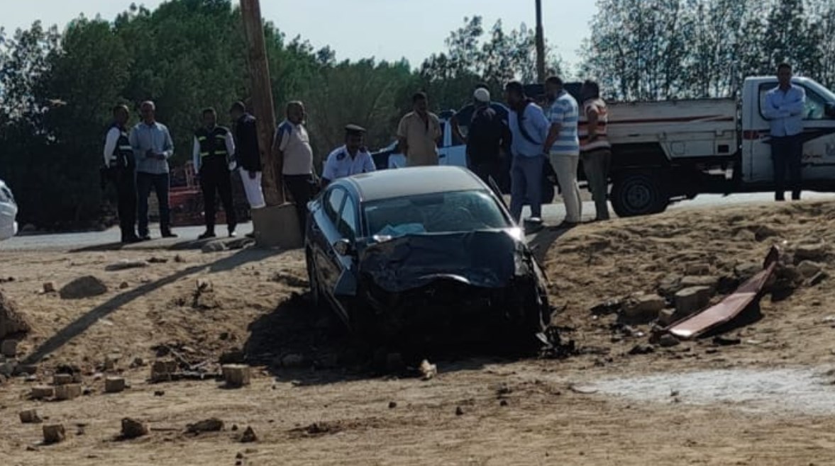 تصادم ربع نقل وملاكي بالمنيا