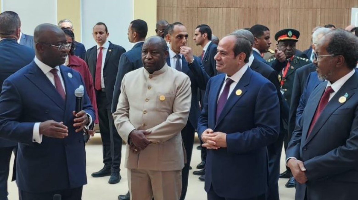 الرئيس عبد الفتاح السيسي مع رئيس البنك الإفريقي للتصدير والاستيراد "أفريكسيم بنك"