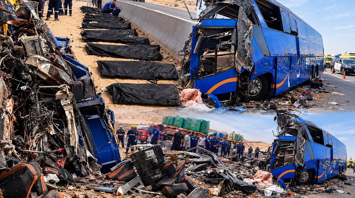 حادث طريق أسيوط الغربي