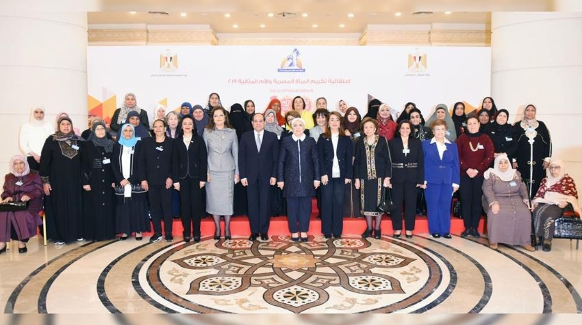 الرئيس السيسي في احتفاليات المرأة المصرية 