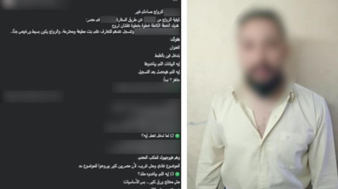 المتهم وجانب من الواقعة 