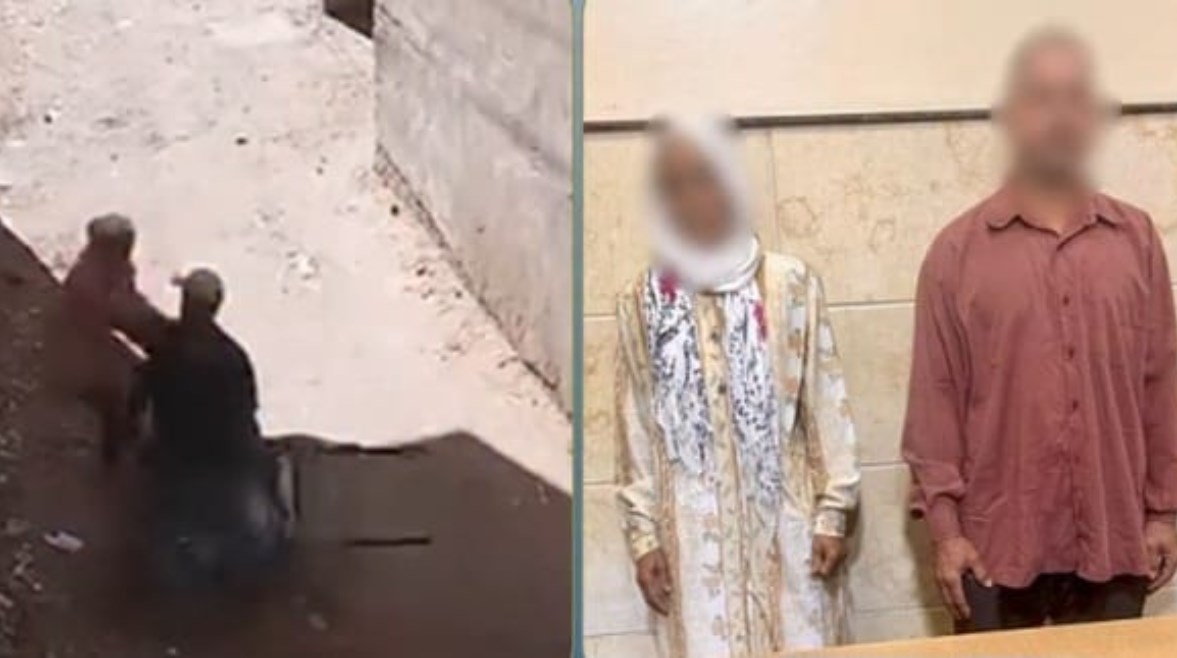 المتهمين وجانب من الواقعة 