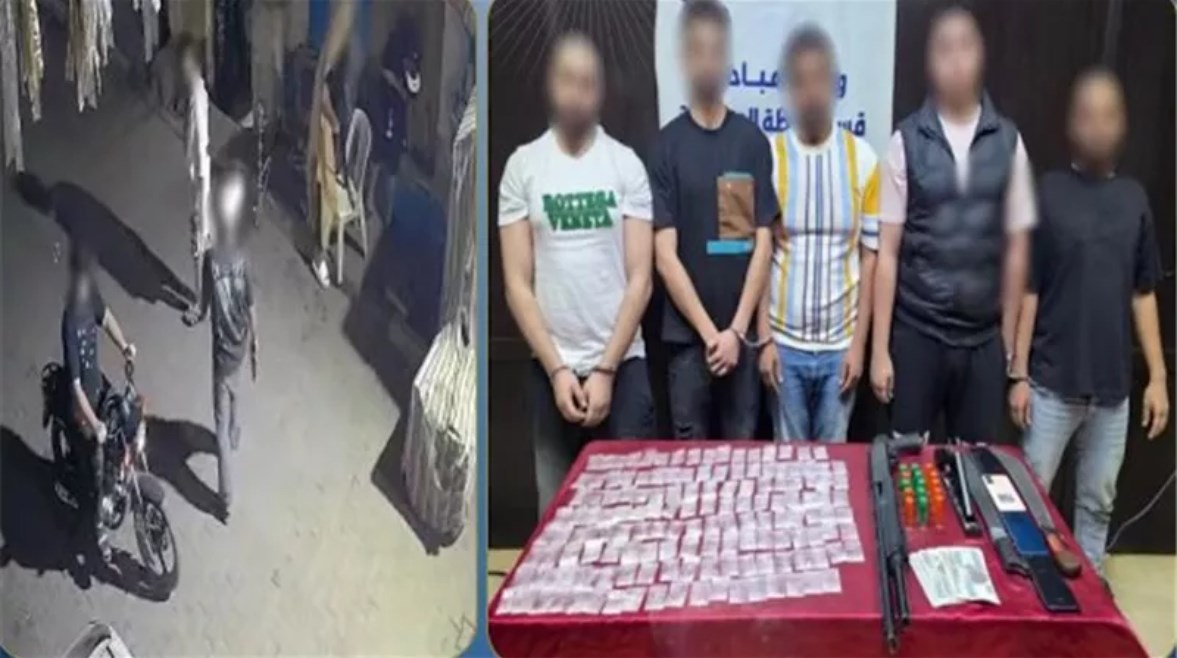المتهمين وجانب من الواقعة 