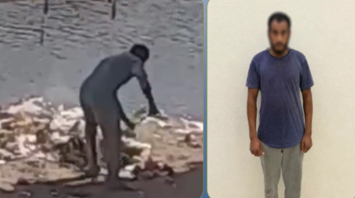 المتهم وجانب من الواقعة 