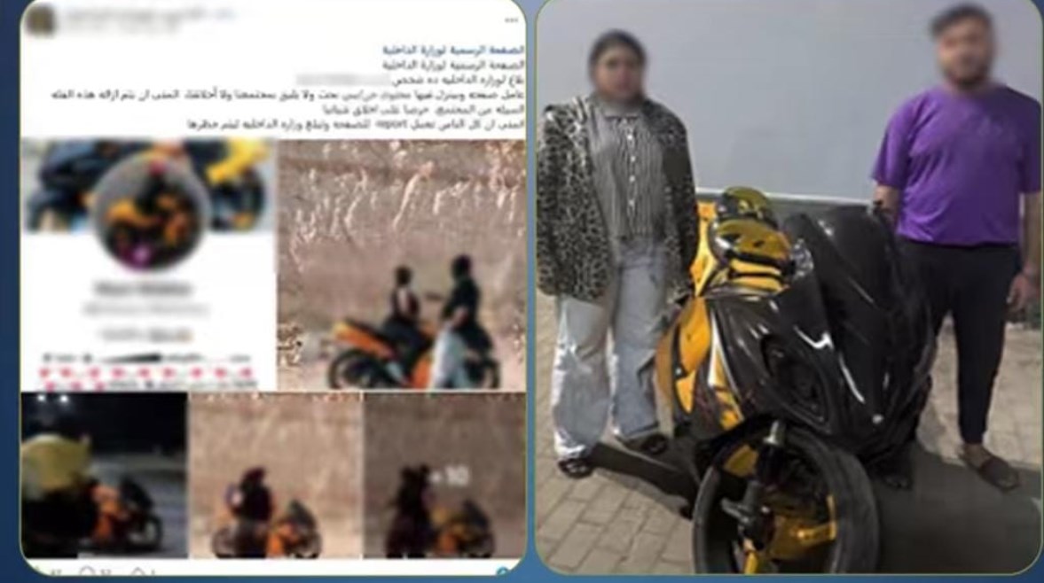 المتهمان وجانب من الواقعة 