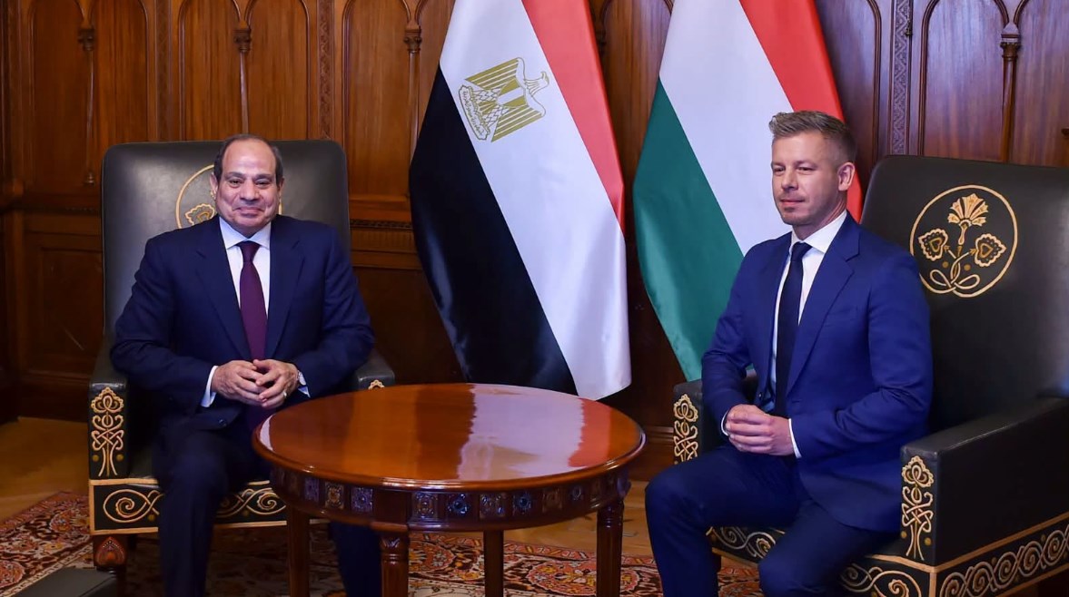 رئيس وزراء المجر ويتر ماچار والرئيس عبدالفتاح السيسي