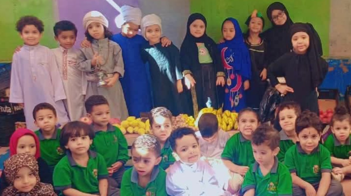 الأطفال عقب المشاركه فى يوم الخضار 
