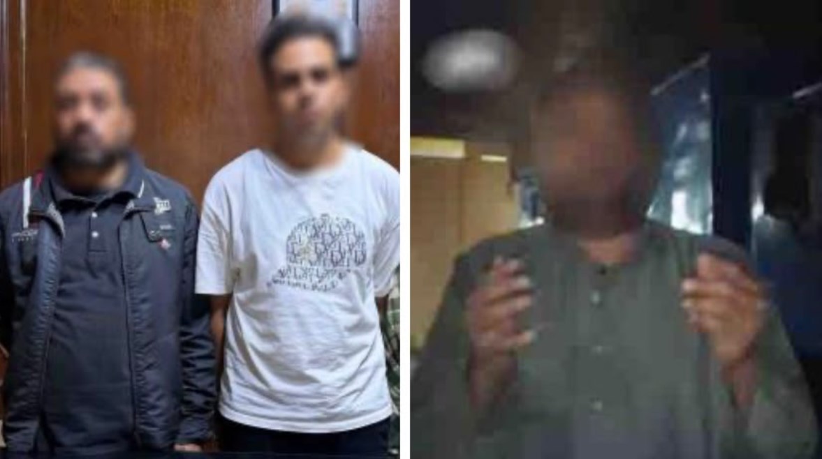 المتهمان وجانب من الواقعة