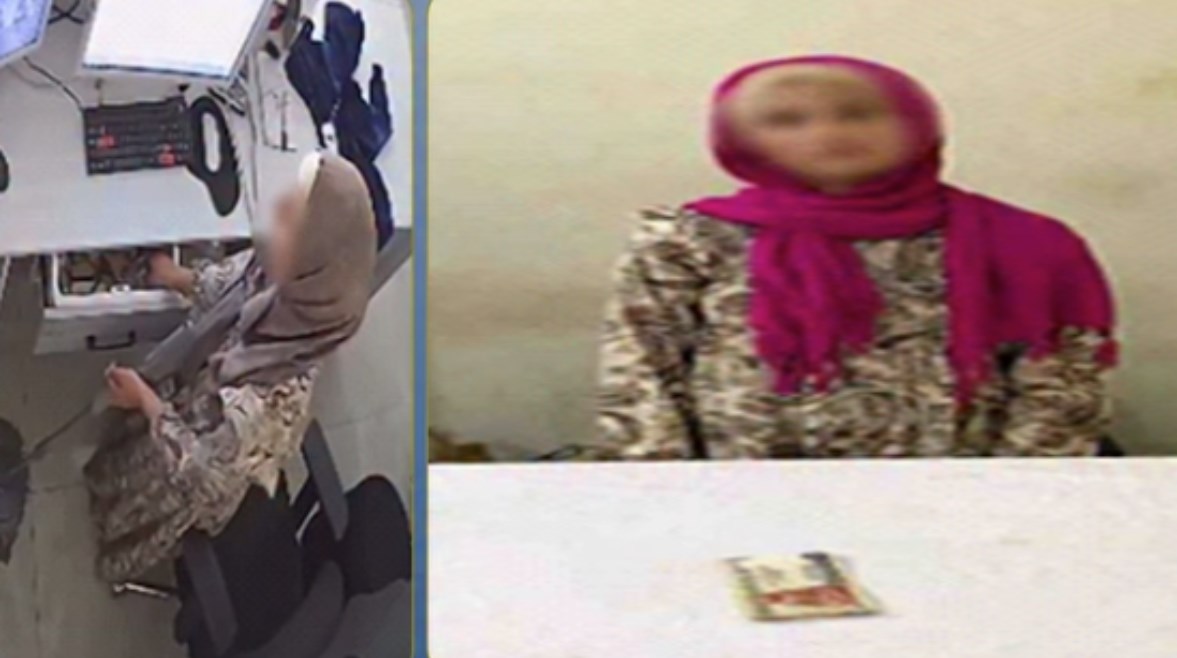المتهمة وجانب من الواقعة