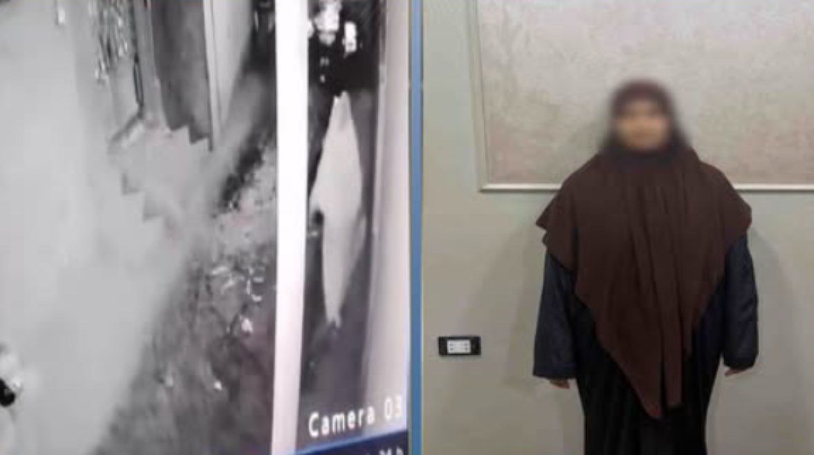 المتهمة وجانب من الواقعة