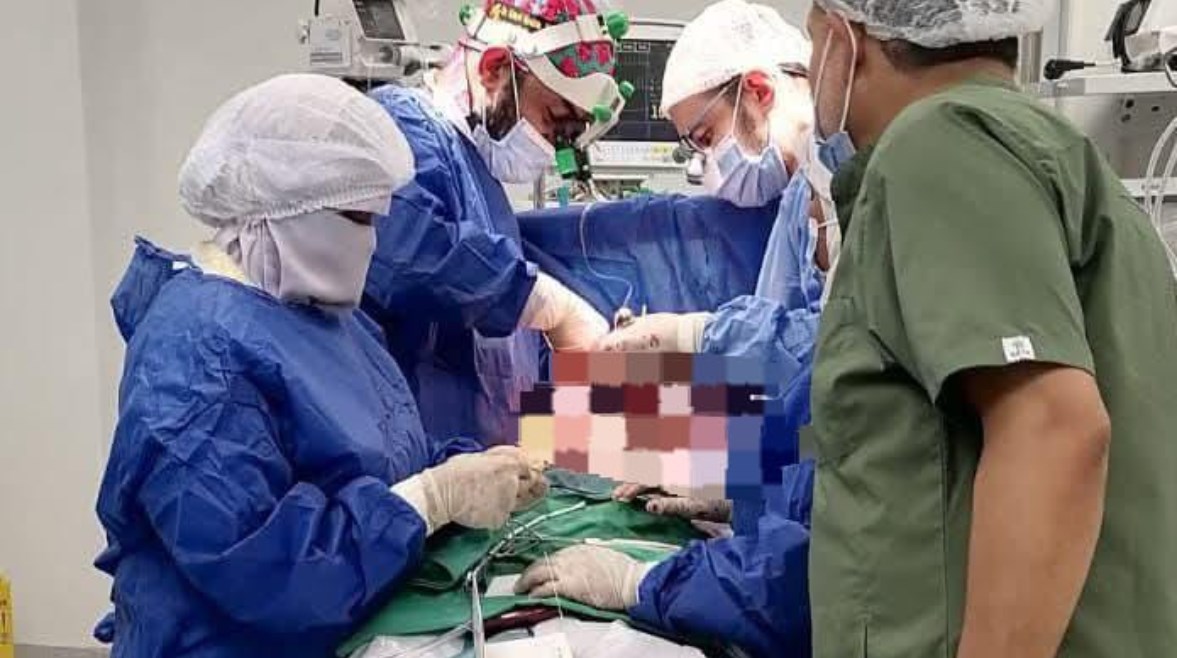 لقطة من إجراء العملية