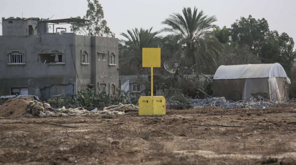 الخط الأصفر في قطاع غزة 
