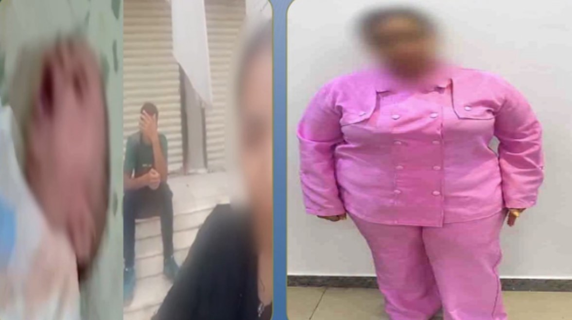 المتهمة وجانب من الواقعة