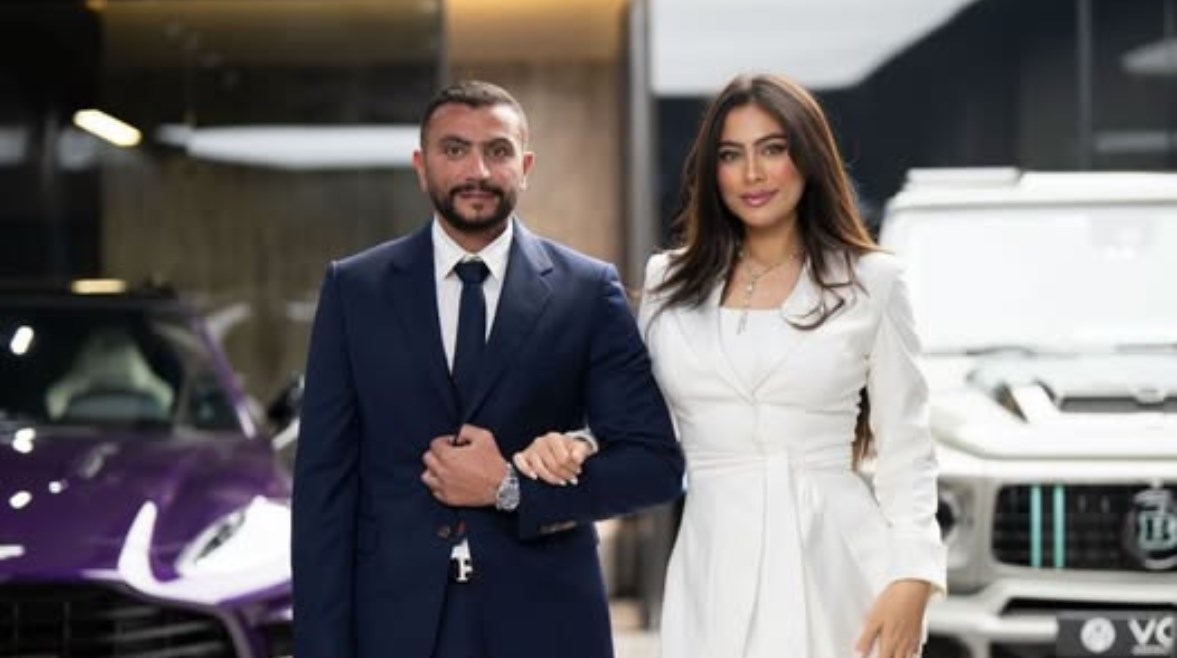 هاجر أحمد وزوجها أحمد الحداد 