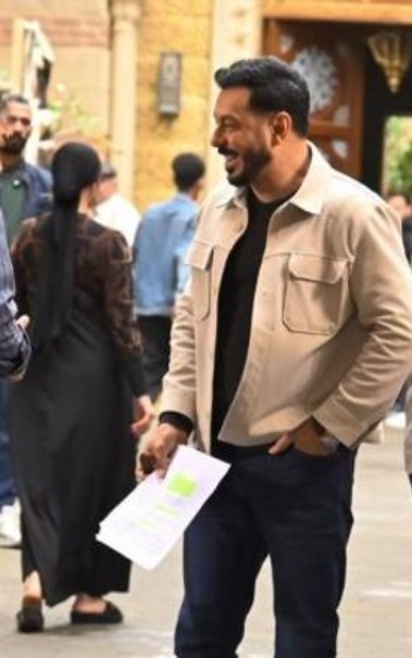 الفنان مصطفي شعبان من كواليس مسلسل درش
