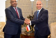 وزير الخارجية والهجرة، بدر عبدالعاطي ونظيره السوداني، محيي الدين سالم