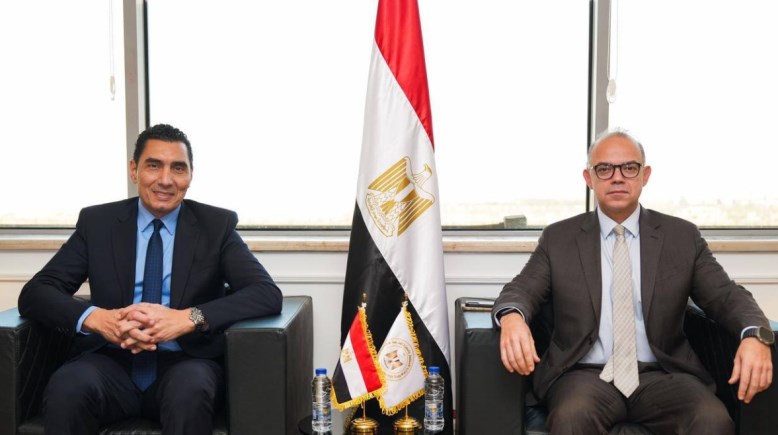 وزير الاستثمار والتجارة الخارجية، محمد فريد، مع وزير الشباب والرياضة، جوهر نبيل، 