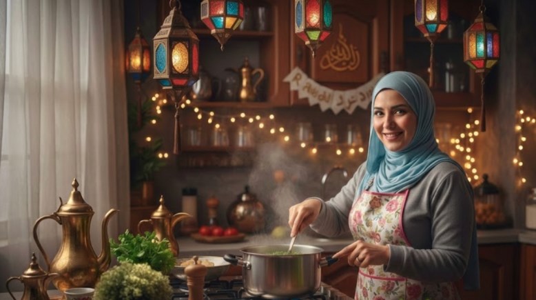 أم تطهو الطعام- صور مصممة بواسطة الذكاء الاصطناعي