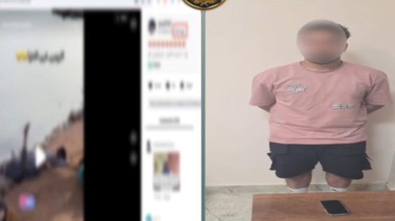 المتهم وجانب من الواقعة 