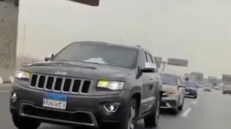 جانب من فيديو موكب المحامي محمد عويس 