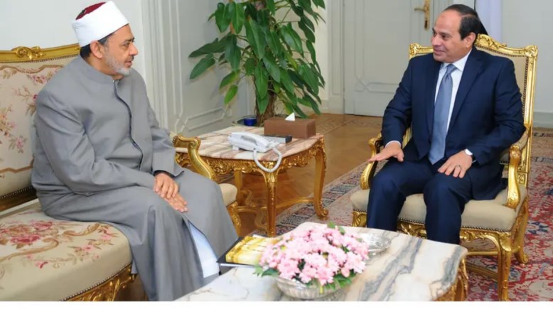 الرئيس عبدالفتاح السيسي، وشيخ الأزهر الدكتور أحمد الطيب 