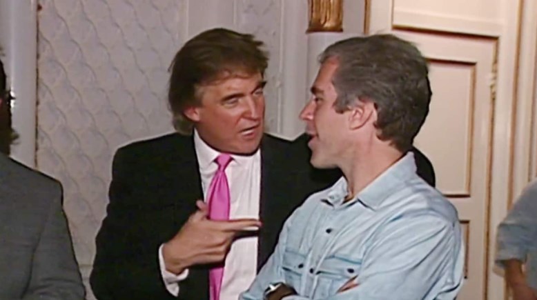 جيفري إبستين مع دونالد ترامب