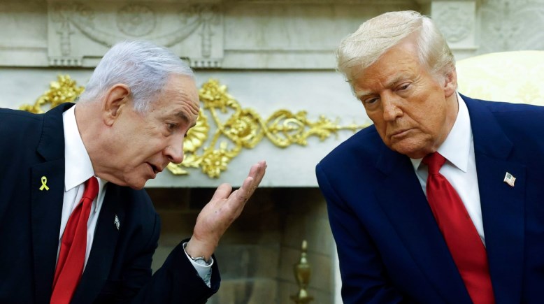 الرئيس الأمريكي دونالد ترامب ورئيس الوزراء الإسرائيلي بنيامين نتنياهو
