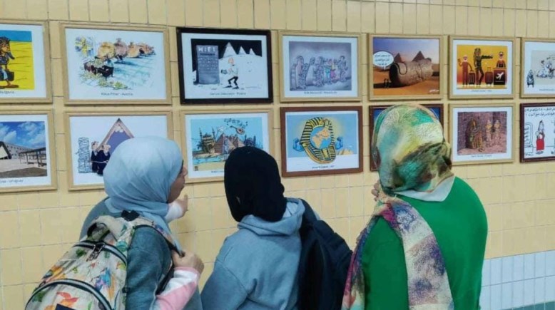 أعمال فنية في محطة صفاء حجازي 