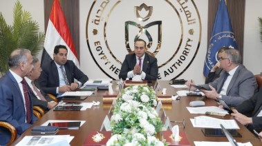 الدكتور احمد السبكي خلال الاجتماع الدوري رقم 95 لمجلس إدارة الهيئة