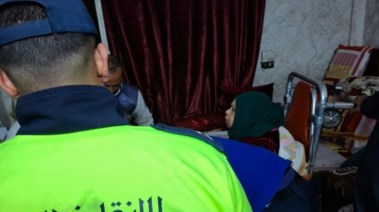 لحظة نقل السيدة