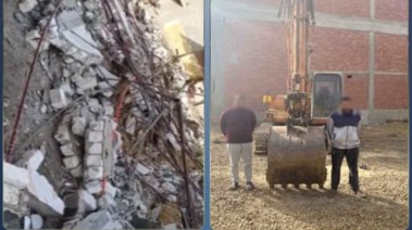 هدم سور منزل بكفر الشيخ