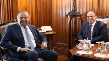 وزير الخارجية المصري ونظيرة الروسي