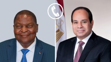 الرئيس السيسي، ورئيس إفريقيا الوسطى
