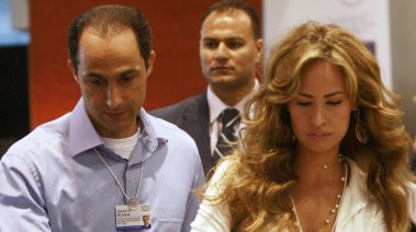 جمال مبارك وزوجته خديجة الجمال