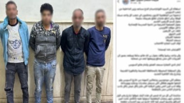 المتهميو وجانب من الواقعة 