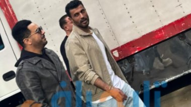 محمد سامي من تصوير مسلسل قلب شمس