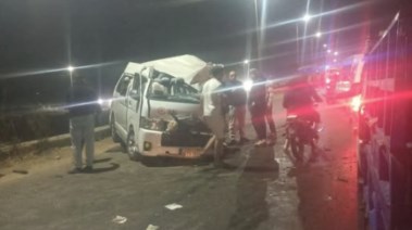 حادث تصادم أتوبيس وميكروباص بطريق سقيل الكوم الأحمر