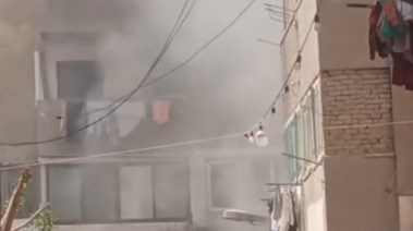 جانب من الحريق 