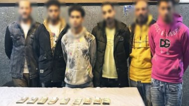 المتهمين بعد ضبطهم 