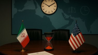 العلمان الأمريكي والإيراني - تعبيرية 