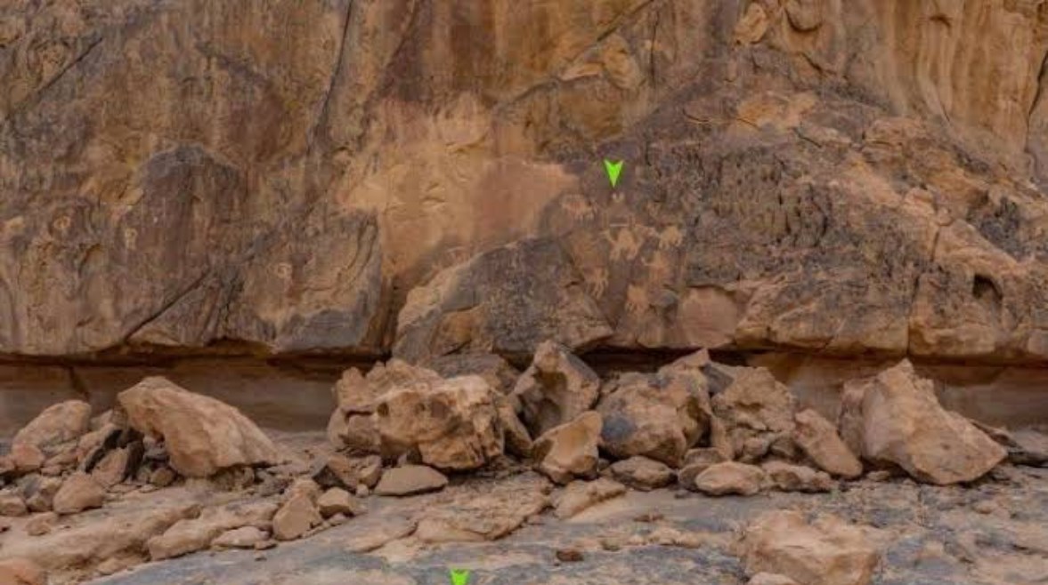 جانب من الاثار المكتشفة بجنوب سيناء