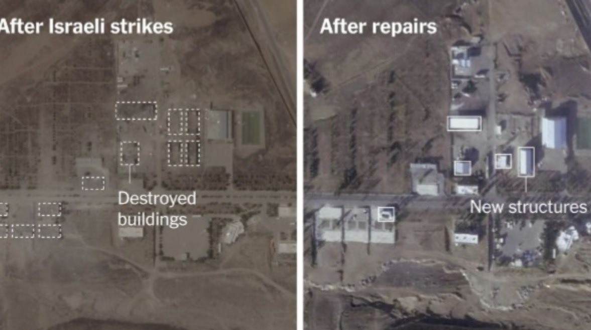 صور الأقمار الصناعية تُظهر إيران تعمل في إصلاح منشآت الصواريخ والمنشآت النووية 