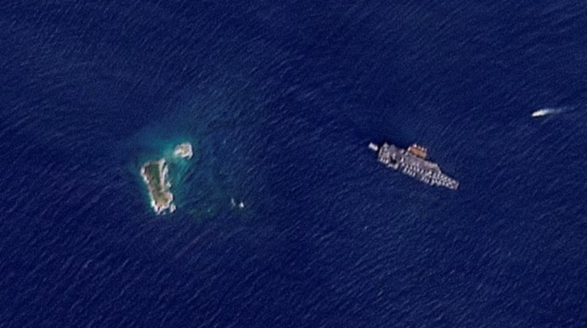 حاملة الطائرات الأمريكية جيرالد فورد قبالة سواحل سانت توماس الأمريكية 