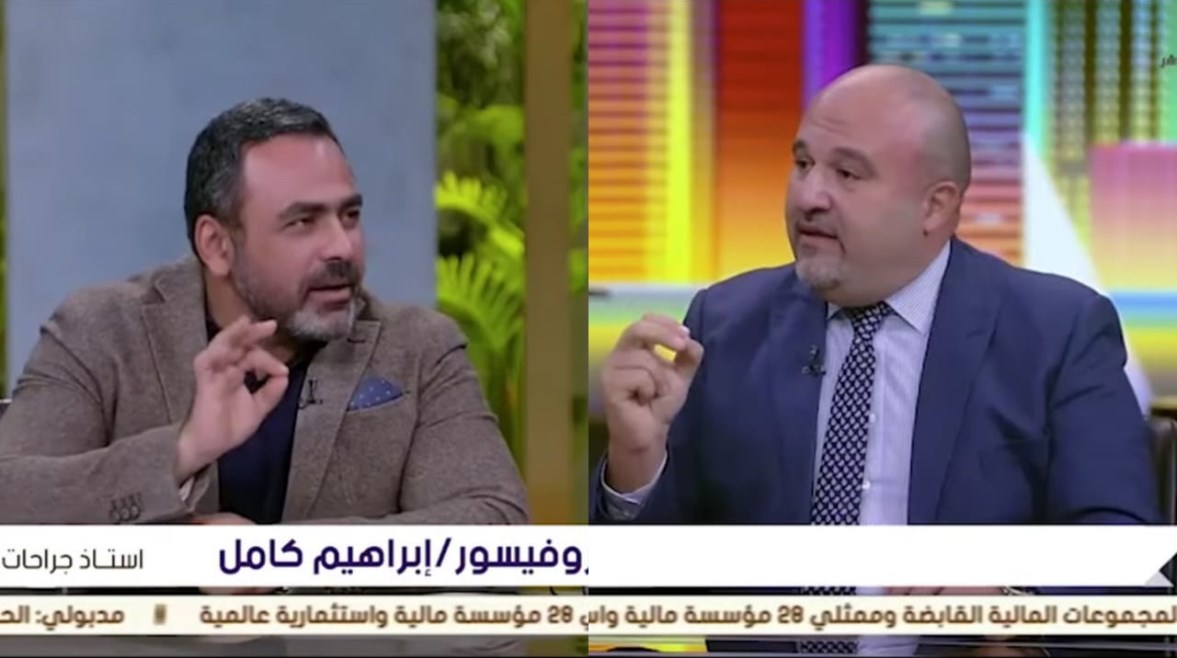 البروفيسورابراهيم كامل مع يوسف الحسيني