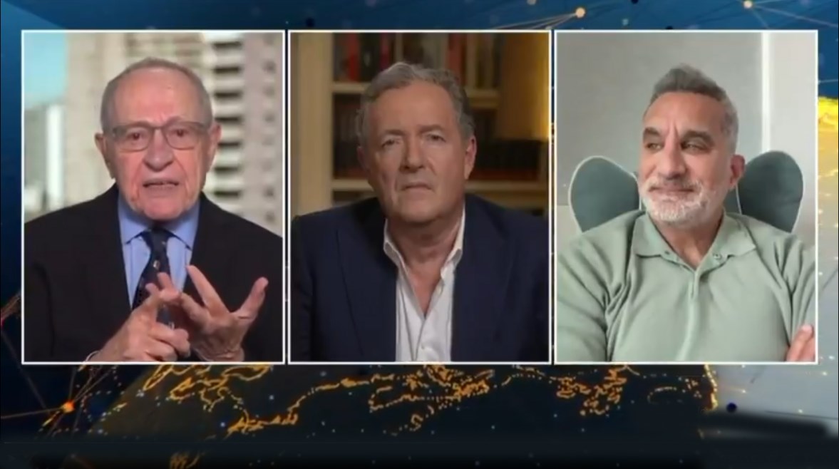 حلقة باسم يوسف وآلان ديرشويتز