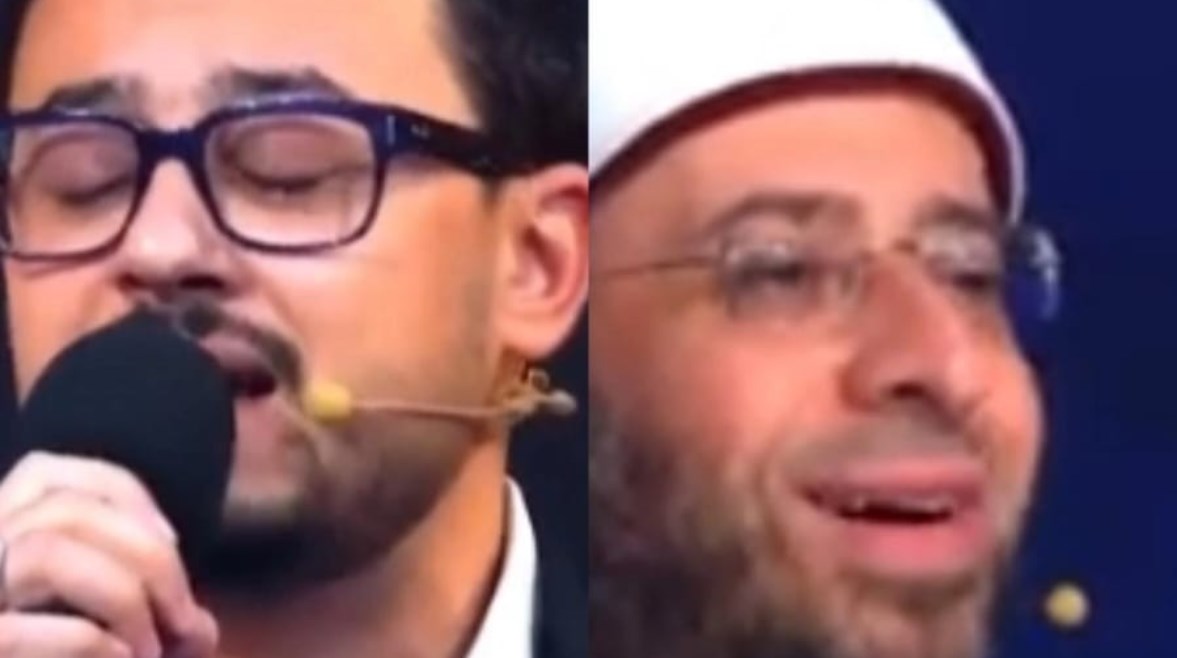 وزير الأوقاف والمنشد مصطفى عاطف 