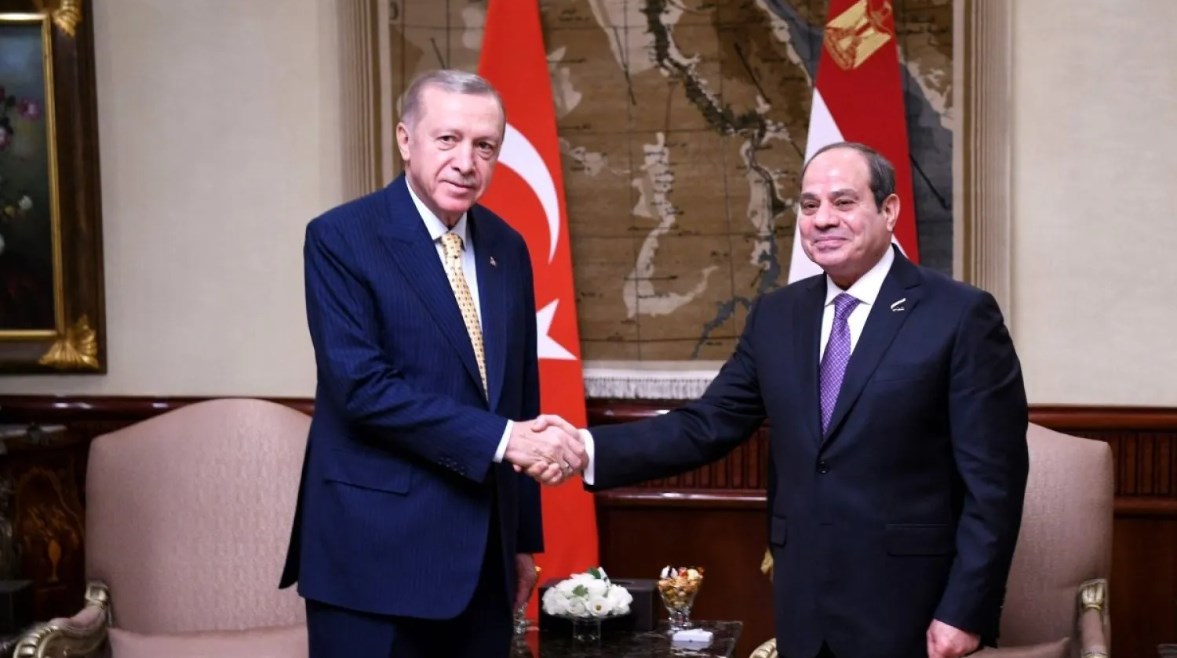 الرئيس عبدالفتاح السيسي ونظيره التركي رجب أردوغان