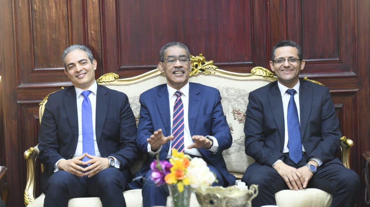 رشوان ونقيبي الصحفيين والإعلاميين