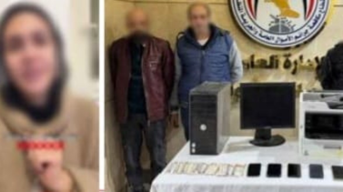 المتهمون وجانب من الواقعة 