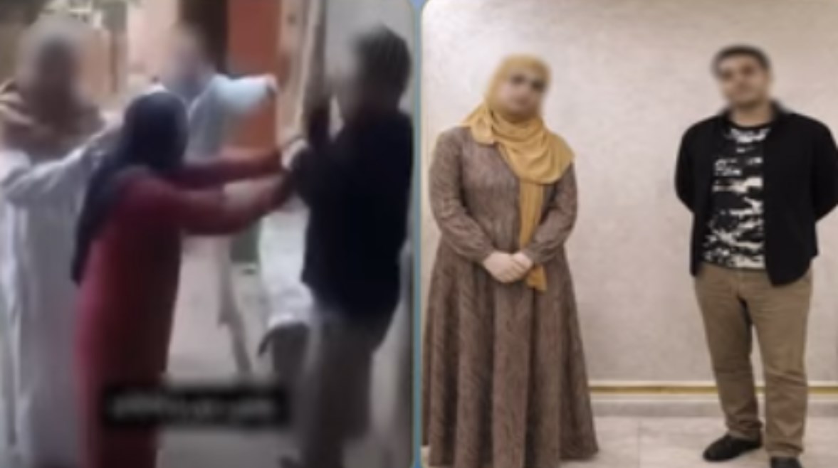 المتهمين وجانب من الواقعة 